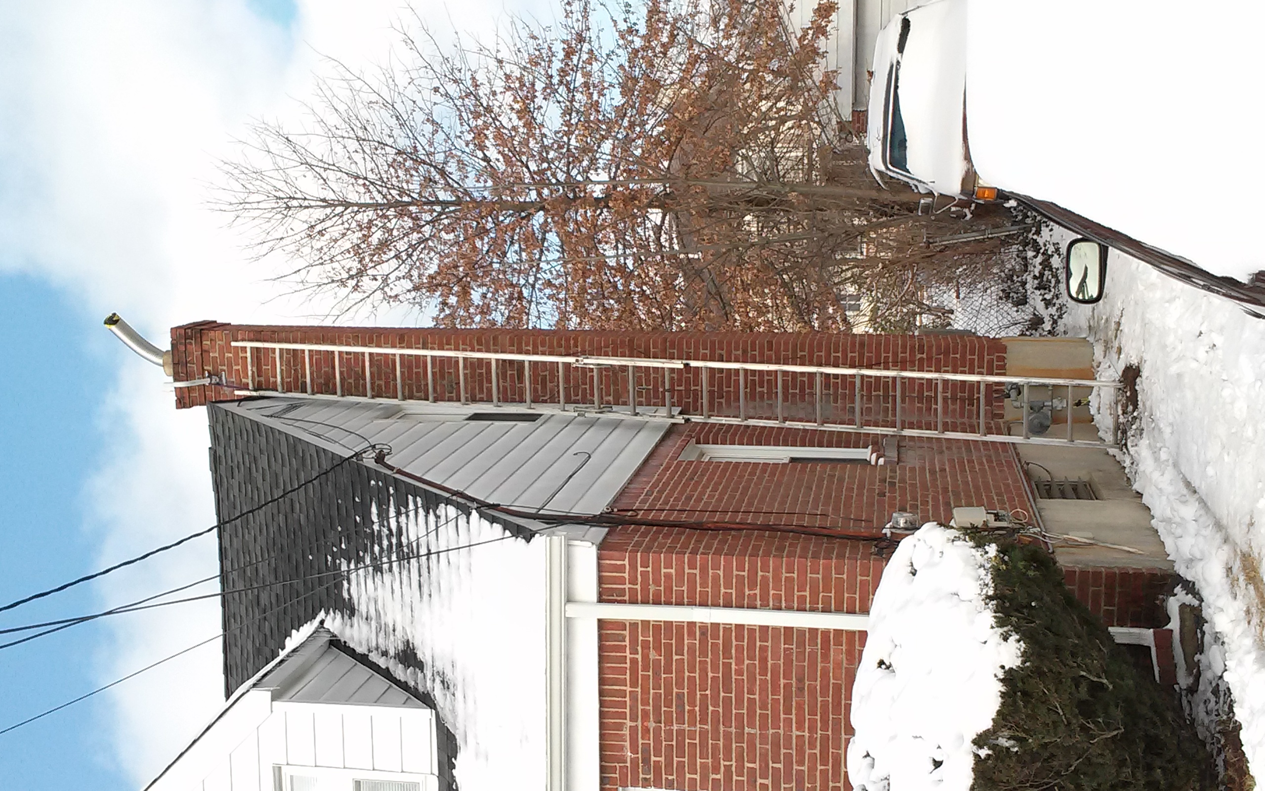 Stainless steel chimney liner installation in Freeport, NY